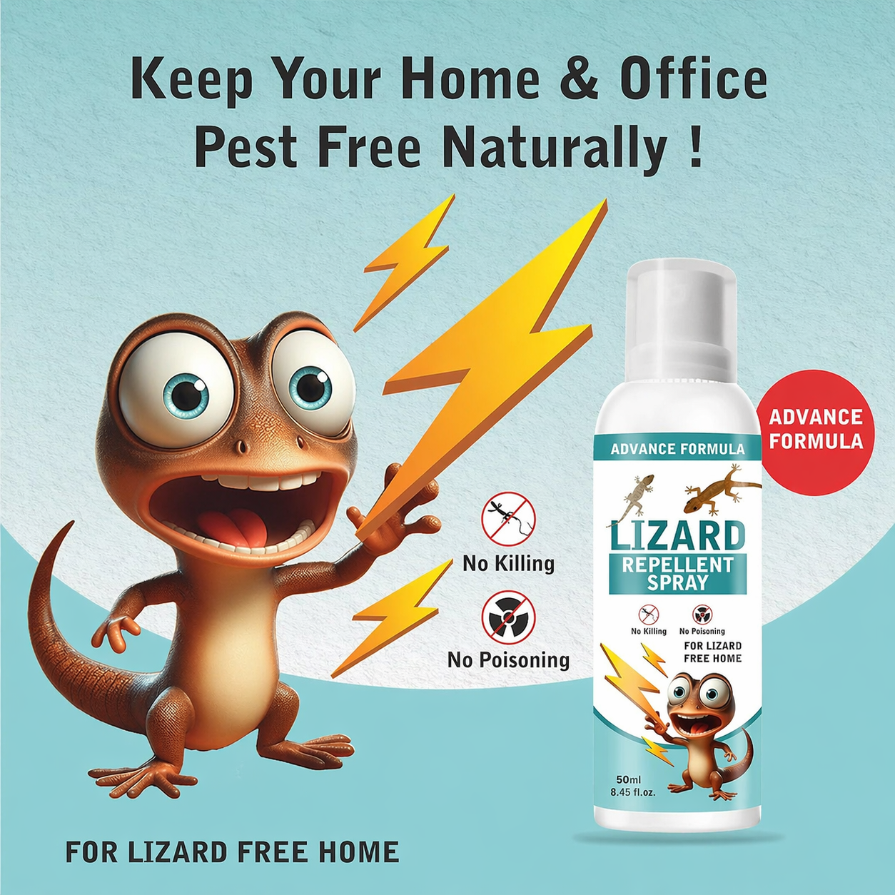 Lizard Repellent for Home Spray Pest Control PACK OF 2